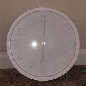 White Circular Clock